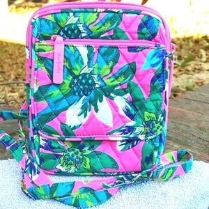 Vera Bradley Hot Pink Floral  Crossbody Mailbag (1265)